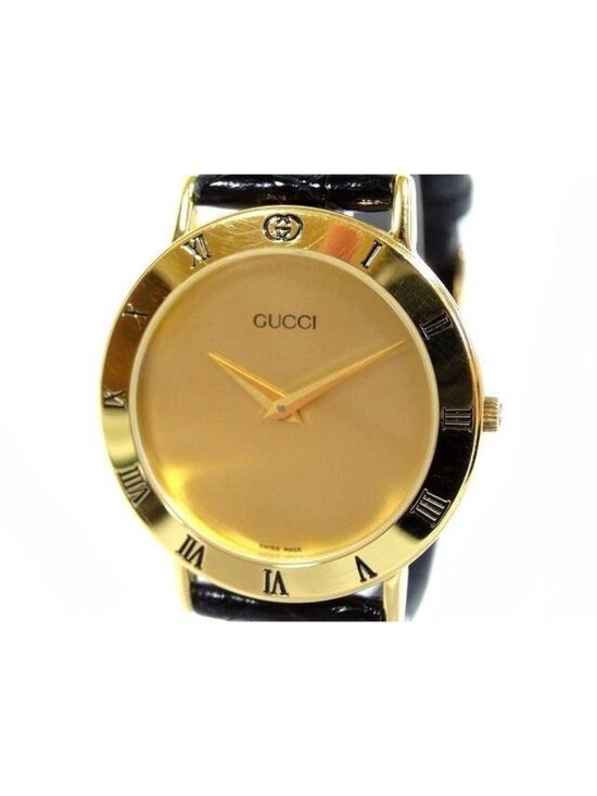 Gucci Antique Watch Quartz Leather Gold Color Dial main image 4
